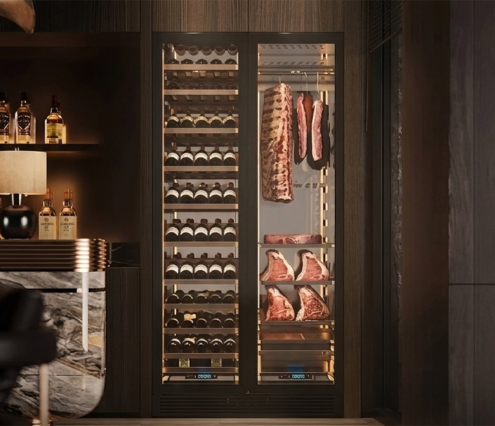 SICAO ra mắt Tủ bảo quản rượu vang hai vùng nhiệt độ & Tủ ủ thịt khô (dry-aging) đỉnh cao.