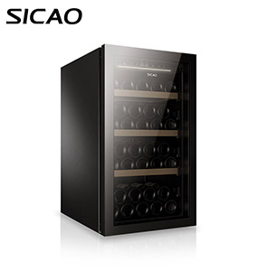 SICAO 121L 48 chai thủy tinh cửa gương tủ lạnh rượu